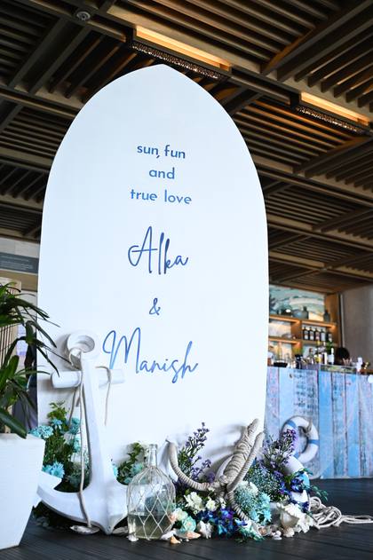 Signage and Photo-op — wedding decor — JW Marriott